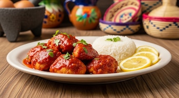 Albóndigas de merluza en salsa