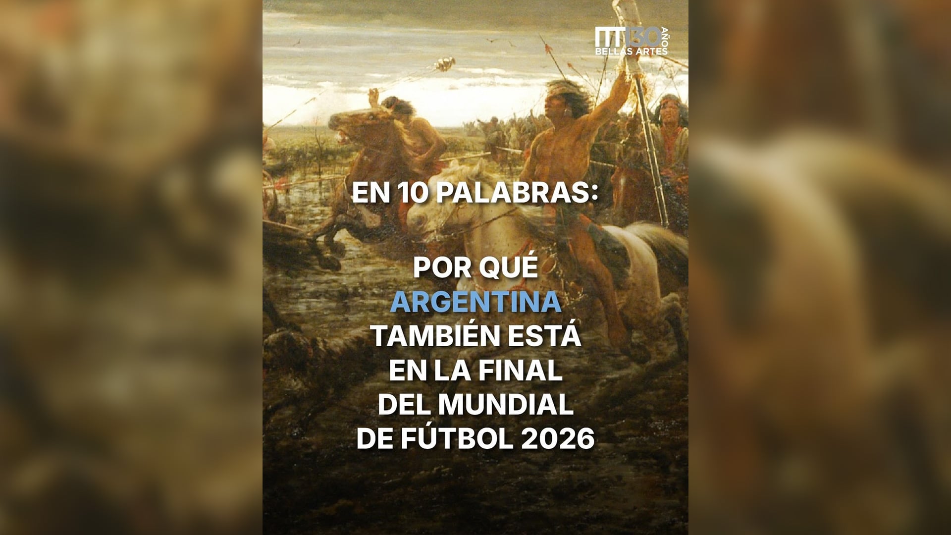 El Museo Nacional de Bellas Artes se metió en la previa de Argentina vs España con una respuesta más épica que futbolera