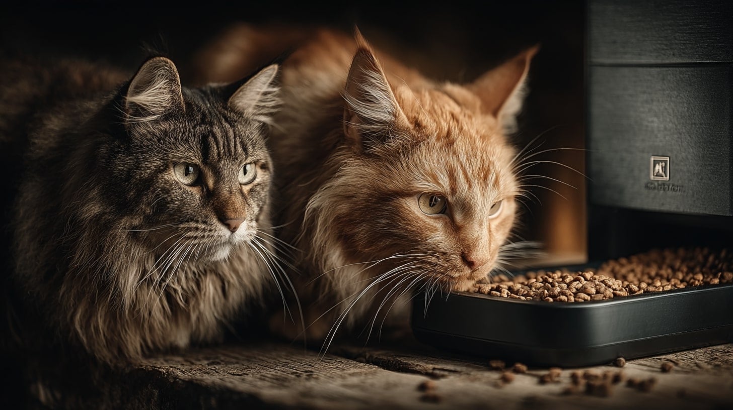 El respeto por el espacio y el plato de comida es fundamental para una convivencia armoniosa entre gatos domésticos (Imagen Ilustrativa Infobae)