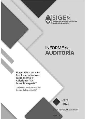 El informe de auditoría de la SIGEN