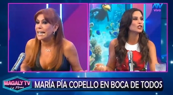 María Pía Copello revela quién, según ella, estaría cerca de llegar a ATV y Magaly responde al instante. Captura: Magaly TV La Firme.