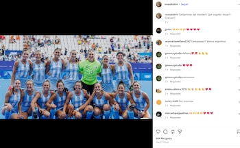 Ova Sabatini mostró la foto de Las Leonas