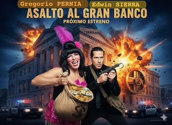 Edwin Sierra anunció que prepara la película “Asalto al Gran Banco” junto al actor colombiano Gregorio Pernía.
