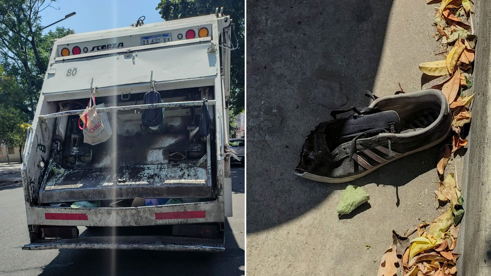 Un camión recolector de basura le amputó dos dedos del pie a una mujer