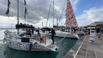 Israel detiene a unos 175 activistas tras abordar la flotilla en aguas internacionales en el Mediterráneo