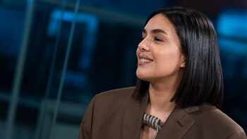 Ángela Leiva brindó una fuerte