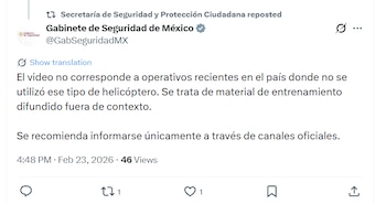 El video fue desmentido en