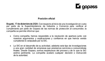 Gopass le respondió a la