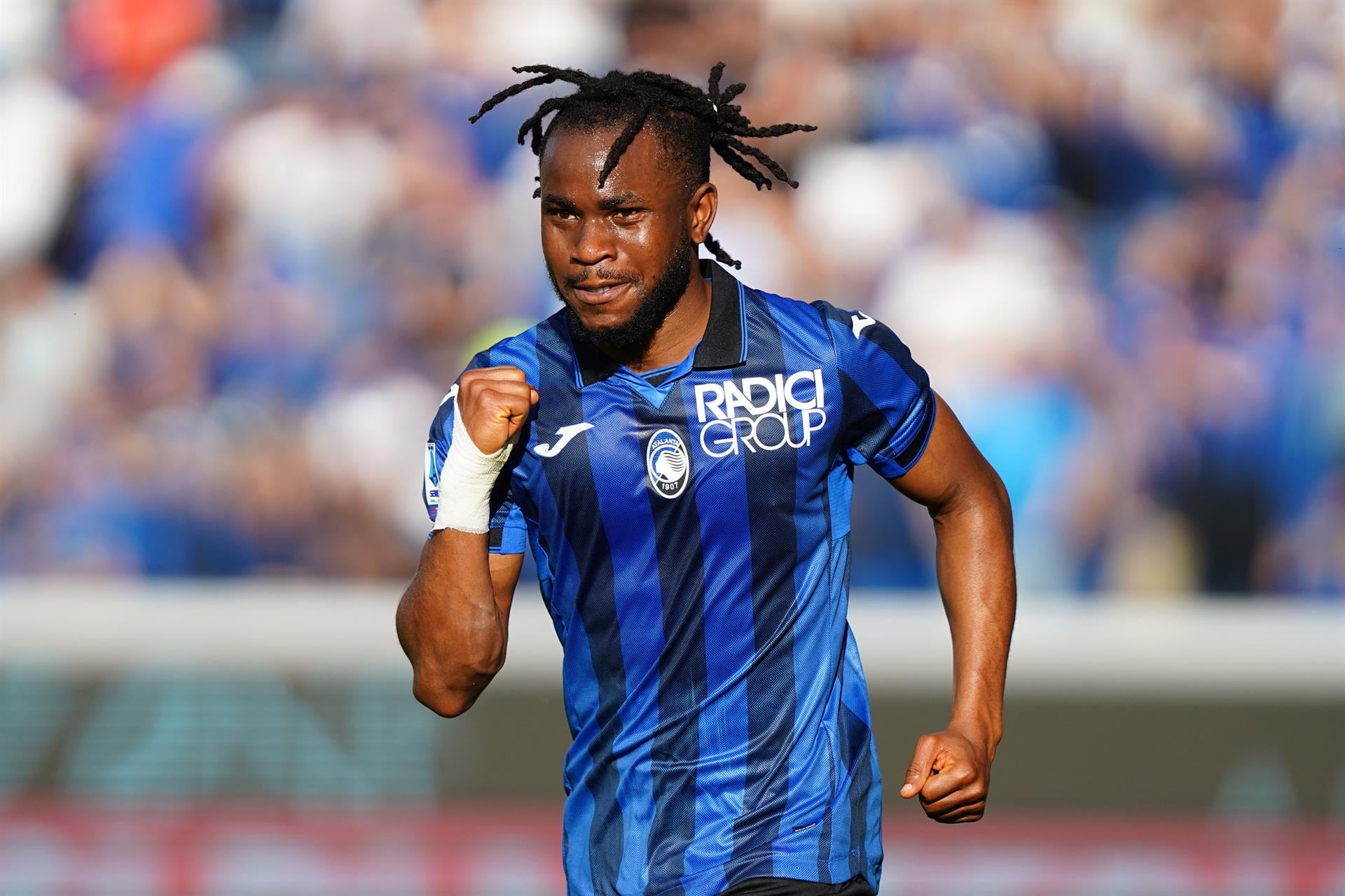 Lookman, con la casaca del Atalanta