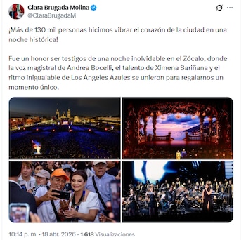 El cantante reunió a más de 130 mil personas. (Captura de pantalla)