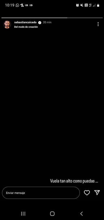 En una historia de Instagram,