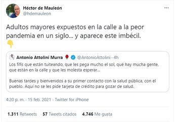 Tuit donde Héctor de Mauleón