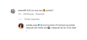 La explicación que dio Wanda