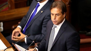 Luis Lacalle Pou habló ante el Parlamento uruguayo