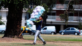 Los vendedores se prepararon para