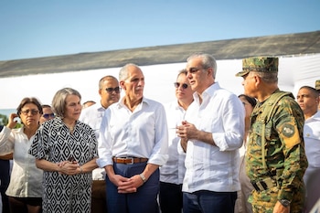 La visita de Asfura a la frontera entre República Dominicana y Haití formó parte de una agenda oficial orientada a fortalecer la cooperación bilateral. (Cortesía: Presidencia de la República Dominicana)