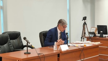 El fiscal jefe Maximiliano Breide Obeid y la asistente letrada Cecilia Sabatte llevaron adelante la acusación contra el empresario (Fuente: LM Neuquén)