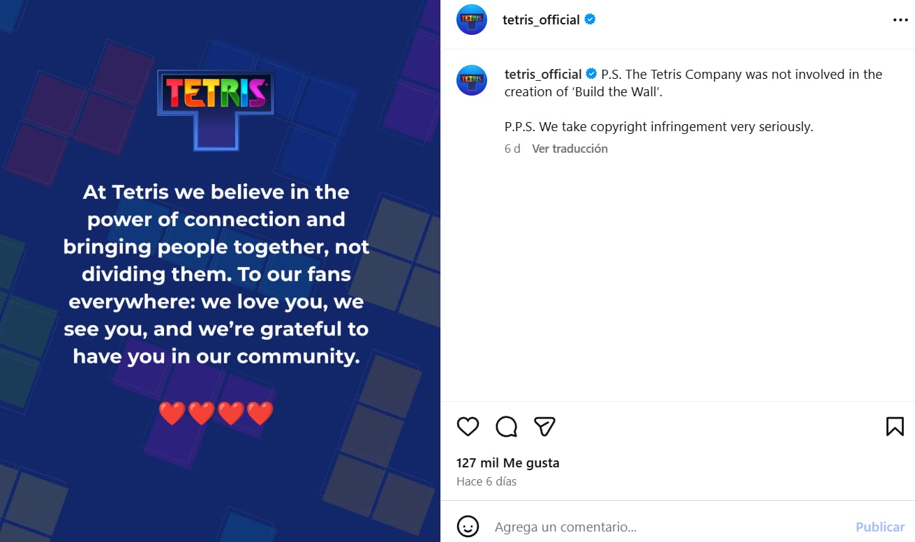 (Captura Instagram Tetris)