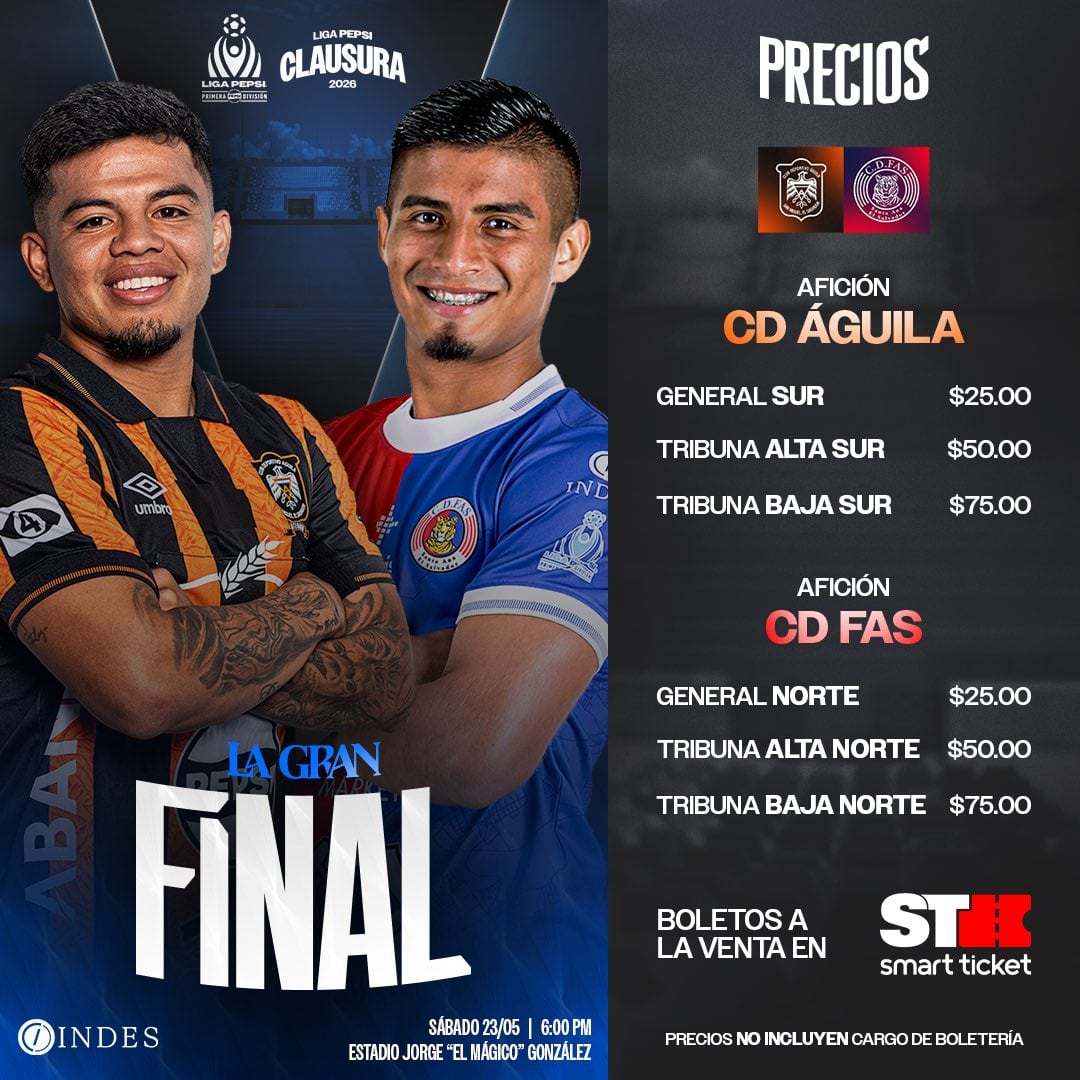 Anunciados los precios para la gran final en El Salvador.