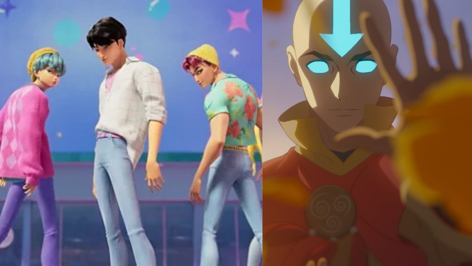 Así se verían los Saja Boys en el universo de Avatar: la leyenda de Aang, según la IA