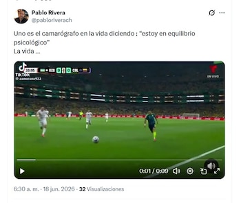La repetición de la entrada de Khusanov a Díaz se viralizó en redes sociales la noche del miércoles 17 de junio de 2026 - crédito @pabloriverach/X