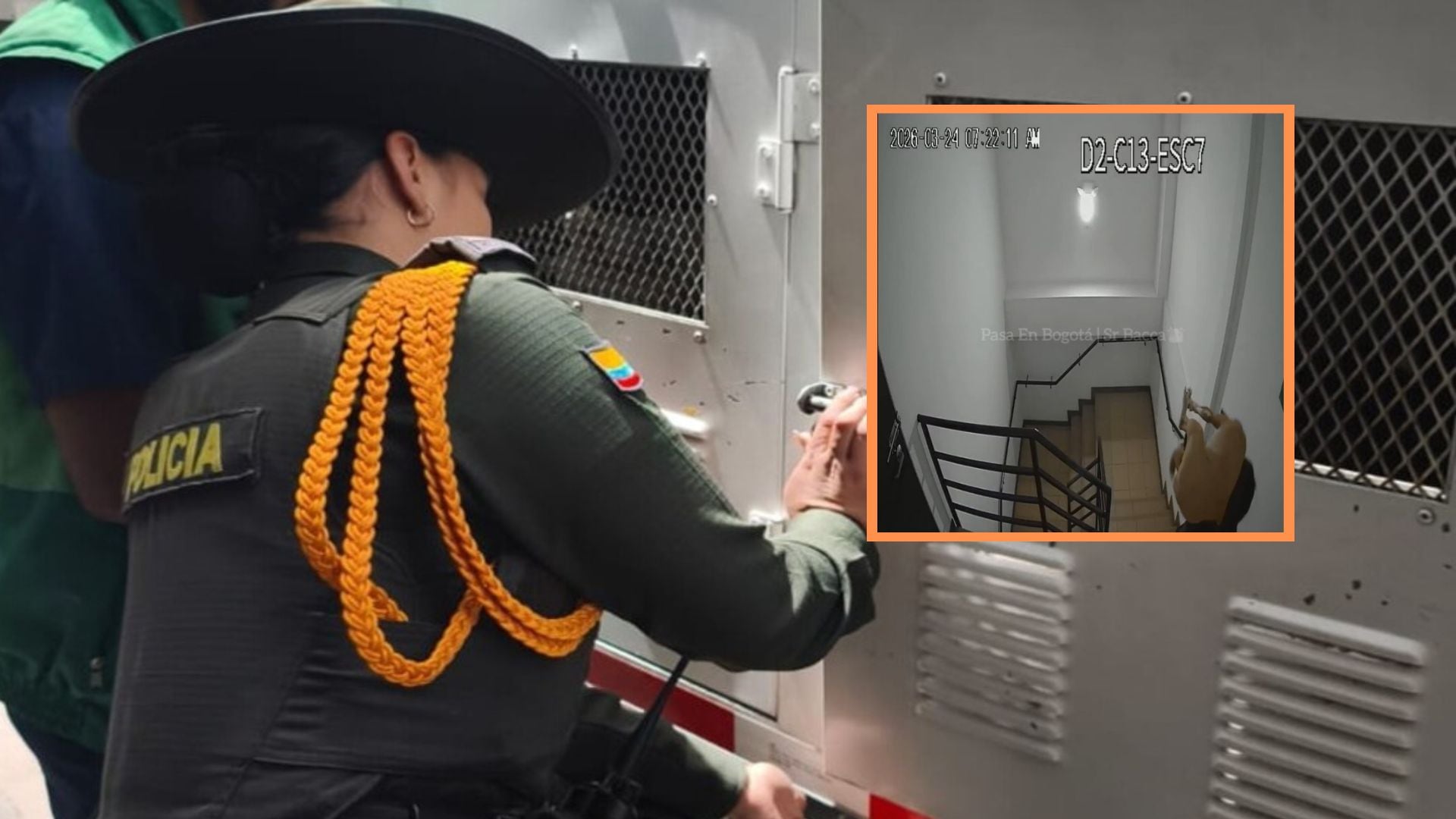 El agresor fue capturado después de ser identificado en videos difundidos que mostraban el cruel acto en el edificio Torre de Las Lajas - crédito @AnimalesBOG / X/Captura video
