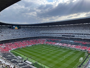 Así luce el Estadio Ciudad de México previo al arranque del amistoso vs Portugal. Créditos: Jesús Beltrán.
