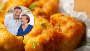La receta de buñuelos de bacalao de la madre de los hermanos Roca: “Para esta receta festiva, la temperatura del aceite de freír es muy importante”