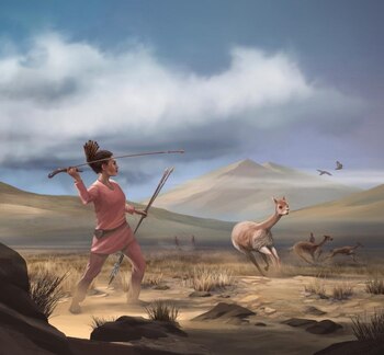 05/11/2020 Ilustración de una cazadora que representa a los cazadores que pudieron haber aparecido en los Andes hace 9.000 años.
POLITICA INVESTIGACIÓN Y TECNOLOGÍA
MATTHEW VERDOLIVO/UC DAVIS