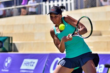 La tenista b�lgara Aleksandrina Naydenova.