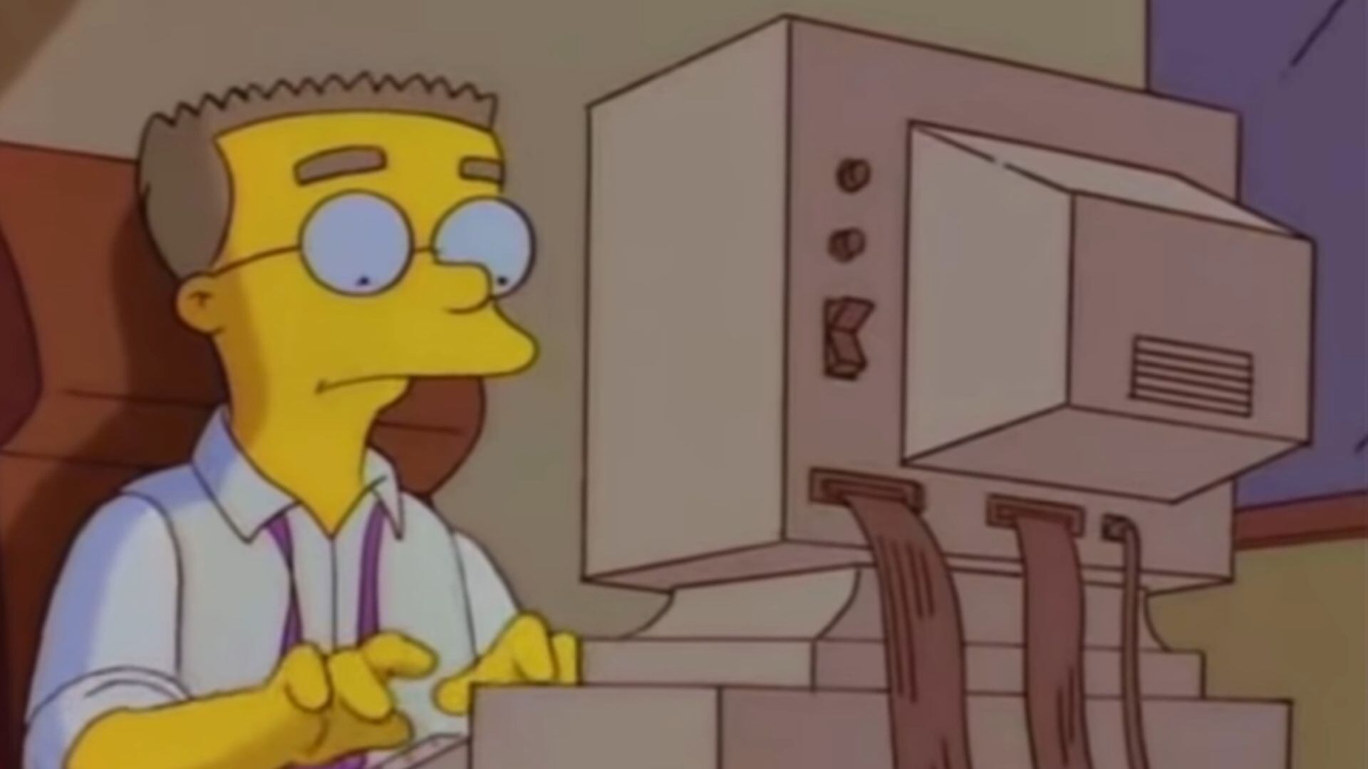 Los Simpson aprovecharon el error de Smithers para crear guiños y bromas internas en episodios posteriores de la serie (foto: Captura/20th Century FOX)