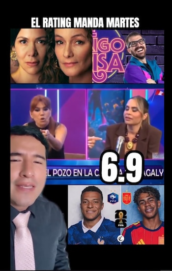 Segundo El Rating Manda, o programa recebeu 6,9 pontos e superou