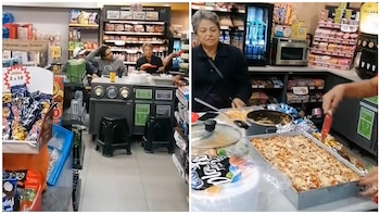 Familia celebra Navidad en una