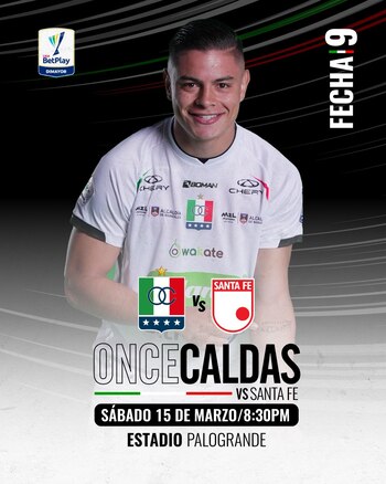 El afiche del Blanco Blanco de Manizales-crédito @oncecaldas/X