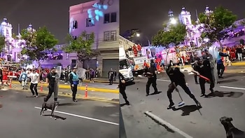 Gresca durante la procesión del Señor de los Milagros: fiscalizadores de la MML se enfrentaron a ambulantes