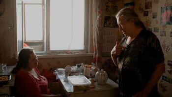 Andriyenko y su hija Tanya,