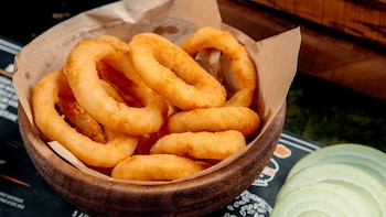Receta de aros de cebolla,