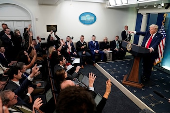 El presidente Trump dijo en