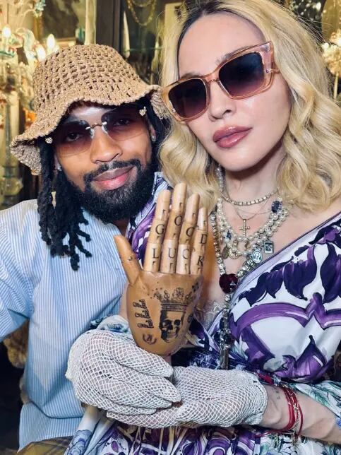 Akeem Morris convenció a Madonna de no realizarse más procedimientos estéticos. (Instagram/Madonna)