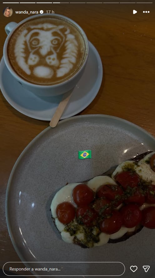 La taza de café de la conductora sorprendió a sus seguidores con un dibujo que muchos describieron como una señal hacia su expareja (Instagram)