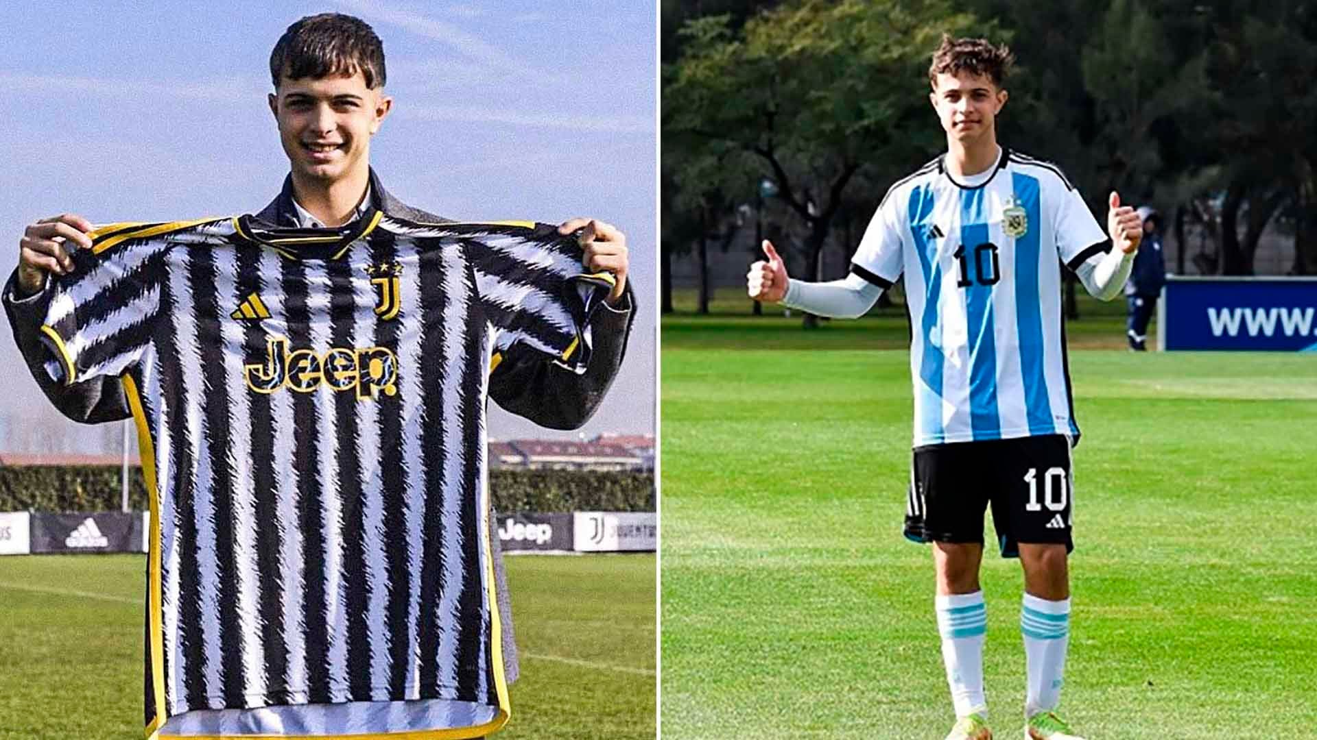 Francisco Baridó, con presente en las juveniles de la selección argentina, se sumó a la Juventus de Italia con 15 años