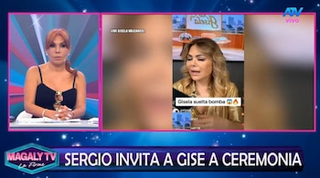 Sergio George invita a Gisela Valcárcel a los Grammy tras aparecer con Magdyel Ugaz en los Premios Musa. Captura: Magaly TV La Firme.