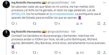 El hilo que publicó Rodolfo