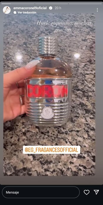 El perfume que presumió Emma