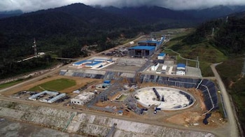 Vista del proyecto minero Mirador