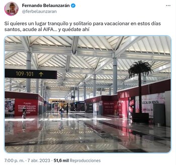 Así lució la publicación del