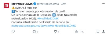 El Metrobús de la Ciudad