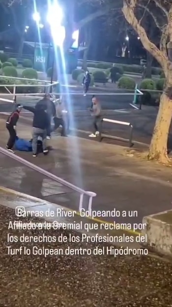 Amenaza barras de River en el Hipódromo