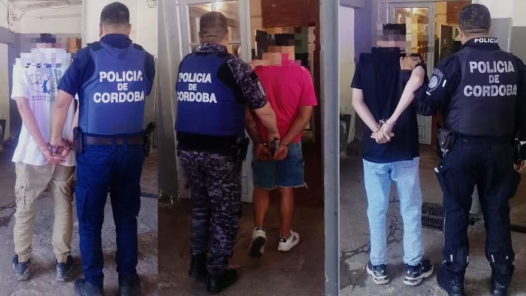 Los tres jóvenes detenidos quedaron a disposición de la Justicia (Gentileza: El Doce.tv)