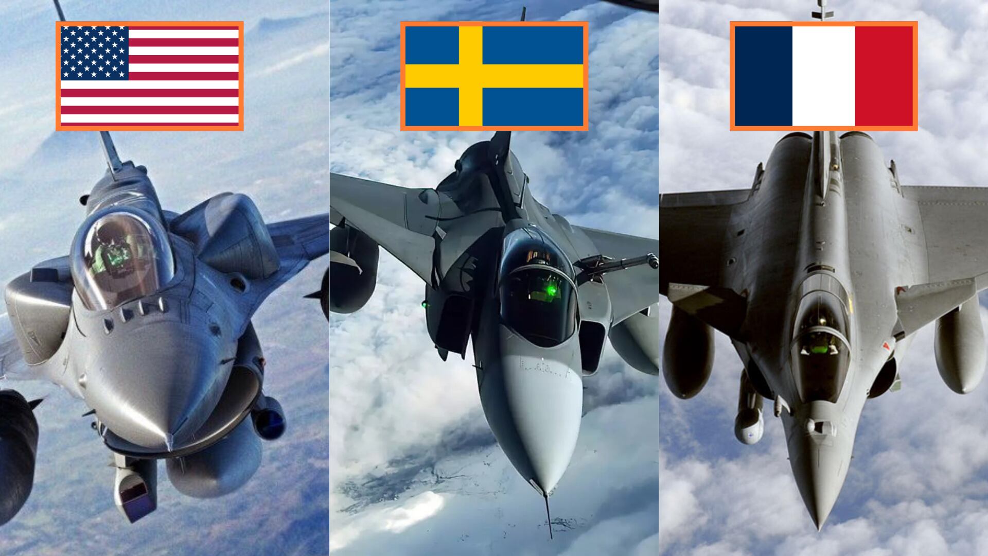 Perú evalúa 24 nuevos cazas: F-16, Rafale o Gripen E. (Foto composición: Infobae Perú/ Difusión)